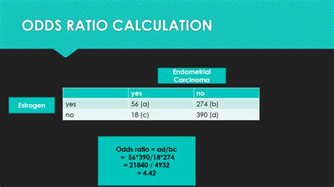 odds ratio formula